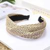 Headbands Weaving Grass Cross Knot Womens Solid Color Hair Accessories