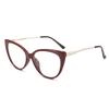 TR90 Anti Blue Light Cat Eye Glasses Women Luxury Designer Retro Eyeglasses for Ladies Optical Frame Fashion