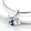 Neuer Kupfer-Charm Flugzeug Kamera Koffer Liebe Reisen Leben DIY Perlen Passend für Original-Charms Armband Schmuck