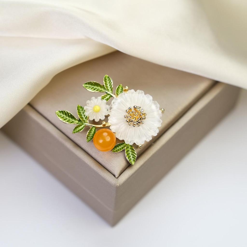 Elegant Women's Brooch: Versatile Bow & Insect Flower Design with Anti-Exposure Feature