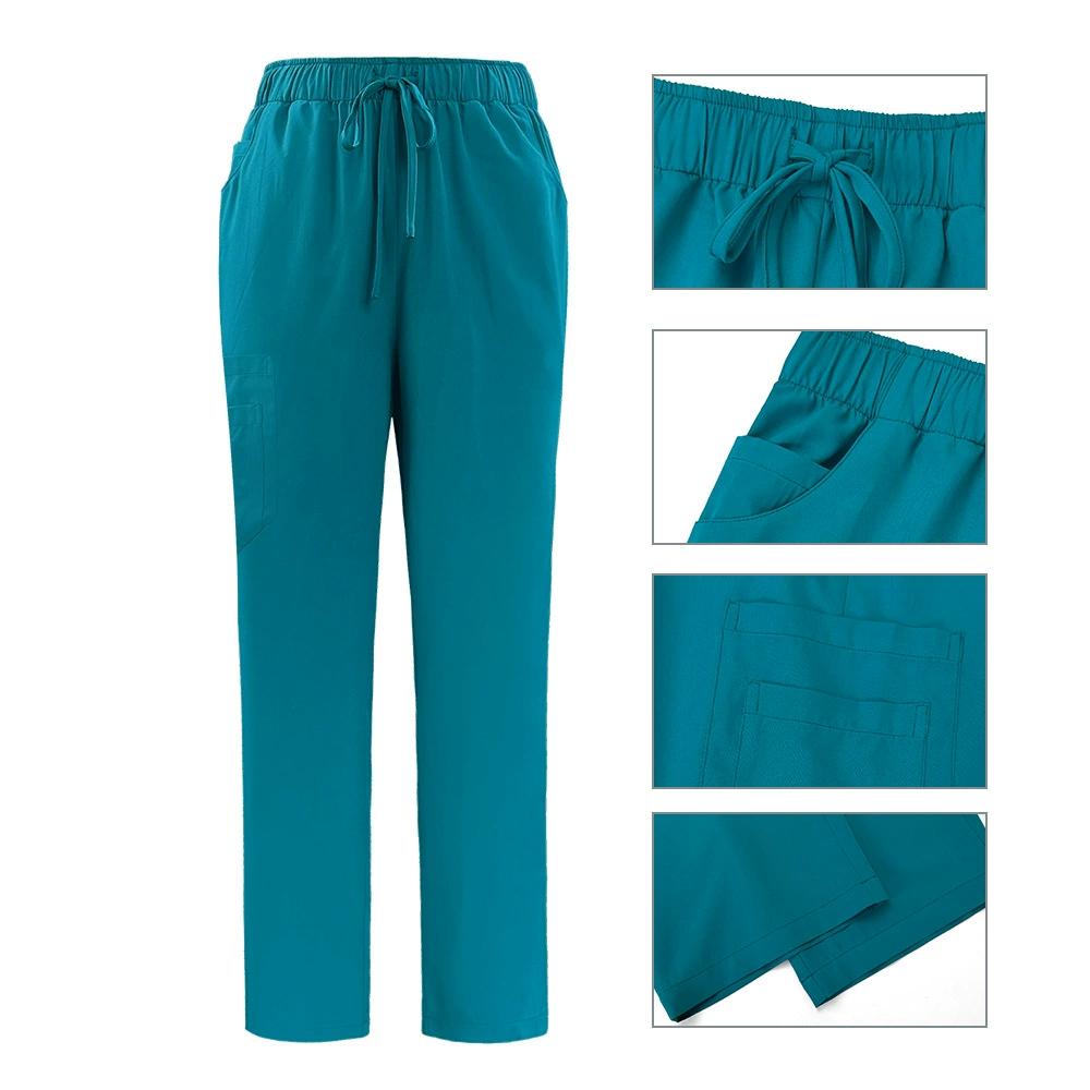 Uniform Pielęgniarki Medyczny Piękno SPA Uniforma Stomatologiczna Scrub Zestaw Scrubów Pielęgniarskich Opieka Zdrowotna Damski Strój Chirurgiczny Góra+Spodnie Garnitur Hurtownia