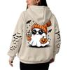 Women's Hooded Gradient Printed Long Sleeved Sweatshirt Loose Women's Sweatshirt  Sweatshirt