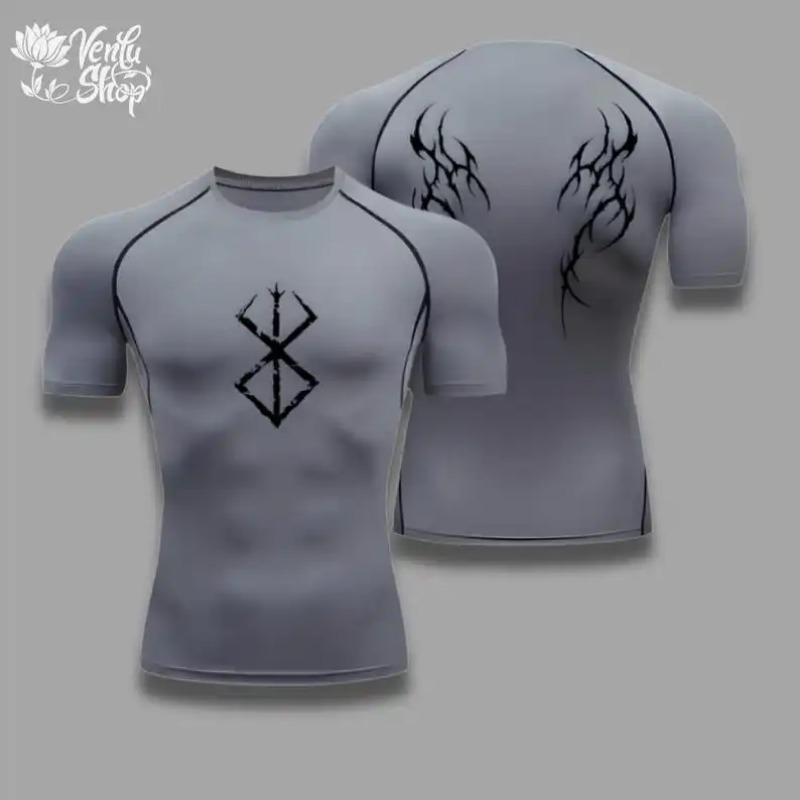 Hengyuan32 Guts compressie shirt berserk anime guts sportkleding gymnastiek kleding animeshirt compressor of spier gym esthetiek animewear fo 4XL