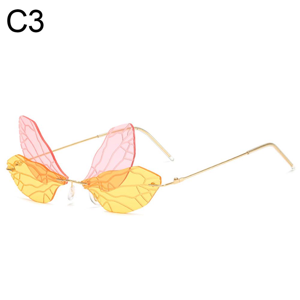 Luxury Frameless Dragon Phoenix Fire Shape Flame Rimless Fashion Sunglasses Narrow Sunglasses UV 400 Streetwear Trending Eyewear