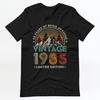 40th Birthday Shirt Cotton Short Sleeve Summer Casual Vintage 1985 Gift Tee for Women Men Friend 40 Years Old Graphic Tshirts