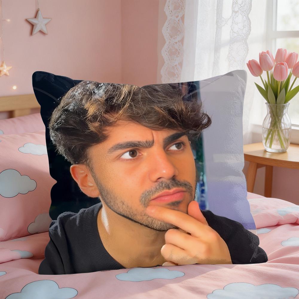 Internet Celebrity Fede VVigevani Cushion Cover Square Short Plush Pillow Case Living Room Sofa Home Decor Funda X