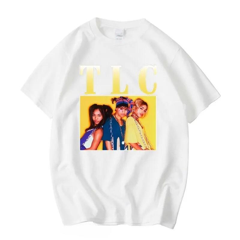 Tlc Unisexga Vintage Unisex Black Tshirt Unisex Tshirts Casual Retro Graphic T Shirts T Shirt Unisex Women Tees Tops