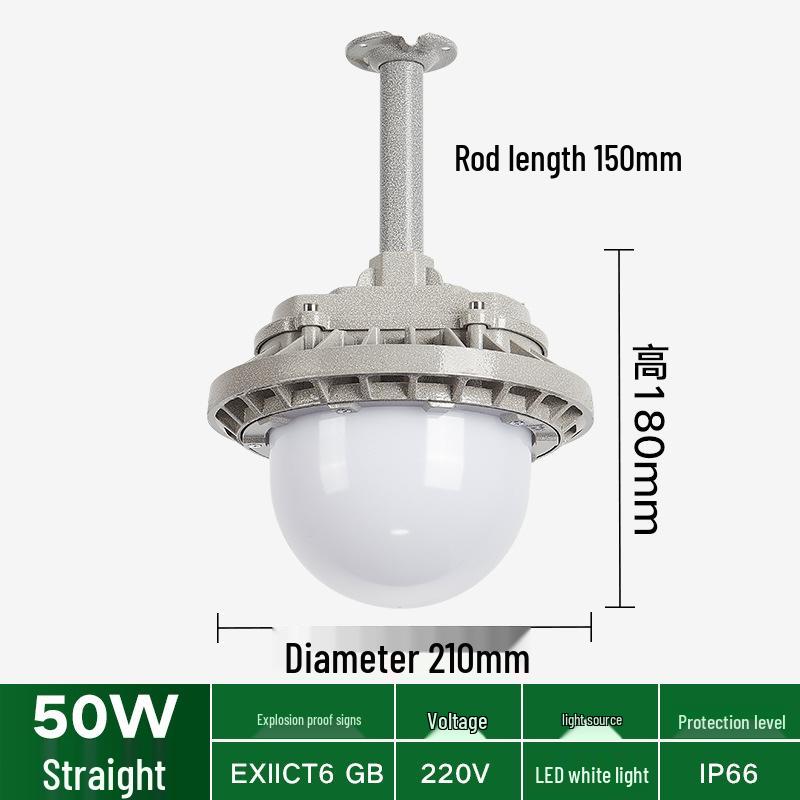 Explosion-Proof LED Light for Power Plants & Hazardous Chemical Workspaces