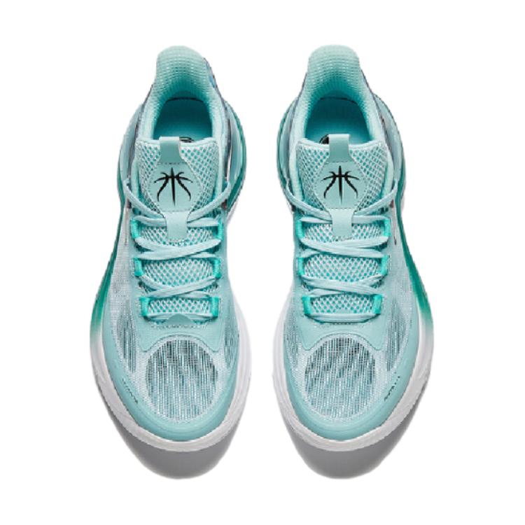 Anta Bequeme Strapazierfähige Atmungsaktive Stoßdämpfende Low Top Kinder Basketballschuhe Kinder Sneaker Blau 312421112-2