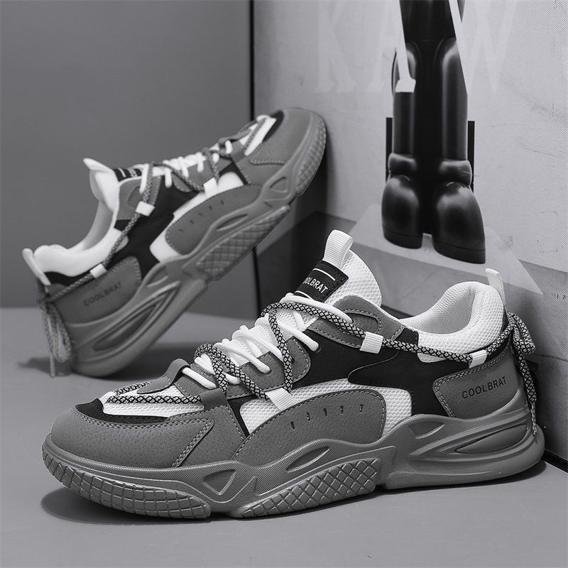 Autumn Breathable Men's Shoes 2025 New Little White Shoes Winter Trend Versatile Men's Leisure Sports Dad Trendy Shoes