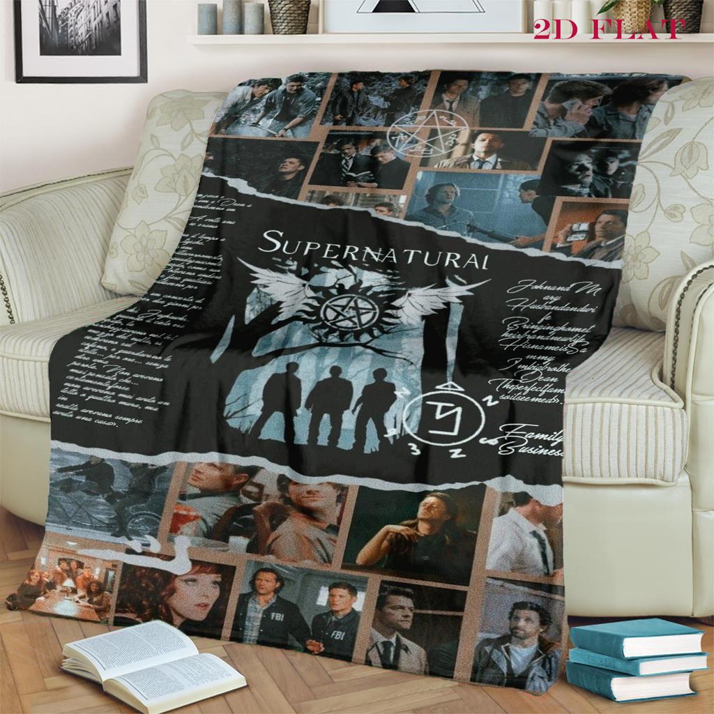 Supernatural Forces blanket Camping trip blanket Digital printing Office rest blanket Air conditioning blanket
