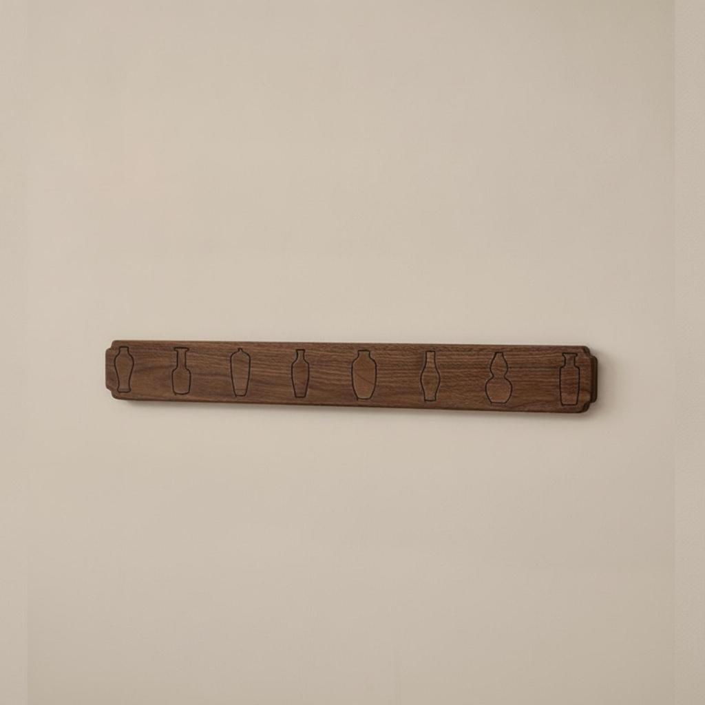 Wall Coat Rack with Folding Hanging Pegs Space-Saving for Entryway, Hallway