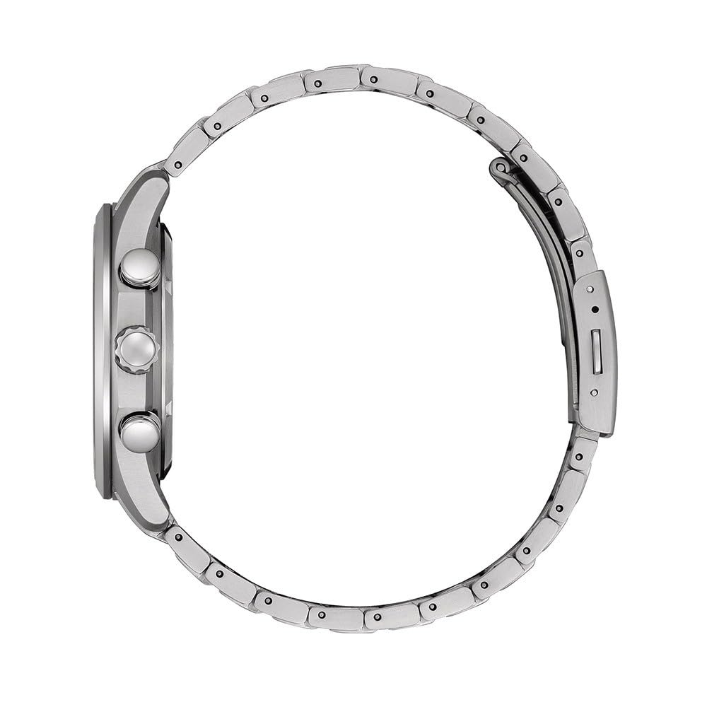 Citizen Chronograph Watch with Titanium Strap Modern Modern Design Men's Eco-Drive AT2530-85L, Blue, Design, Blue,