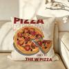 Food PPizzaHHut Cushion Cover Pillow Case Antidustmite Pillowcase Silky Short Plush Sofa Cushion Cover Hot