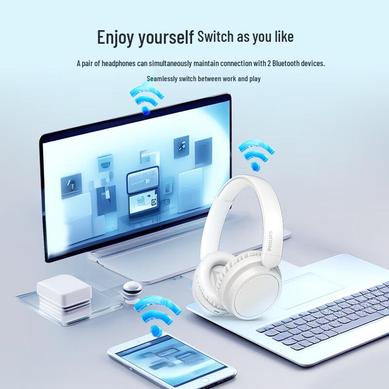 Philips TAH5209 Wireless Over-Ear Bluetooth Headphones