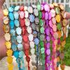 Palm Hand of Fatima Pearl Shell Beas Charm Dyed Natural Colorful Shell Beads Loose Spacer Beads for Making DIY Jewelry 12x14MM