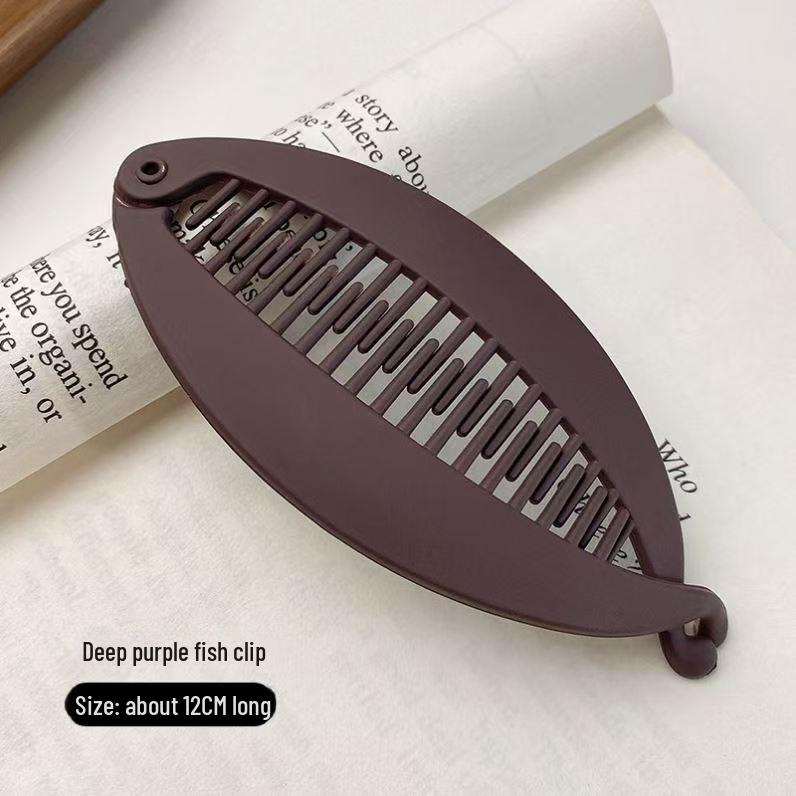 

Minimalist Matte Banana Hair Clip for Women - Stylish & Elegant Ponytail Accessory