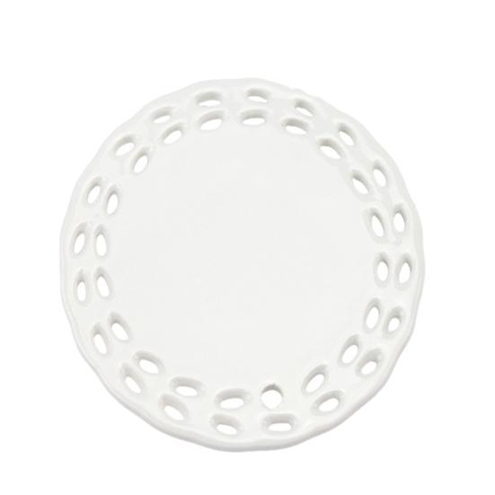 Sublimation Ceramic Ornament White Sublimation Blank Ornament Unfinished Christmas Hanging