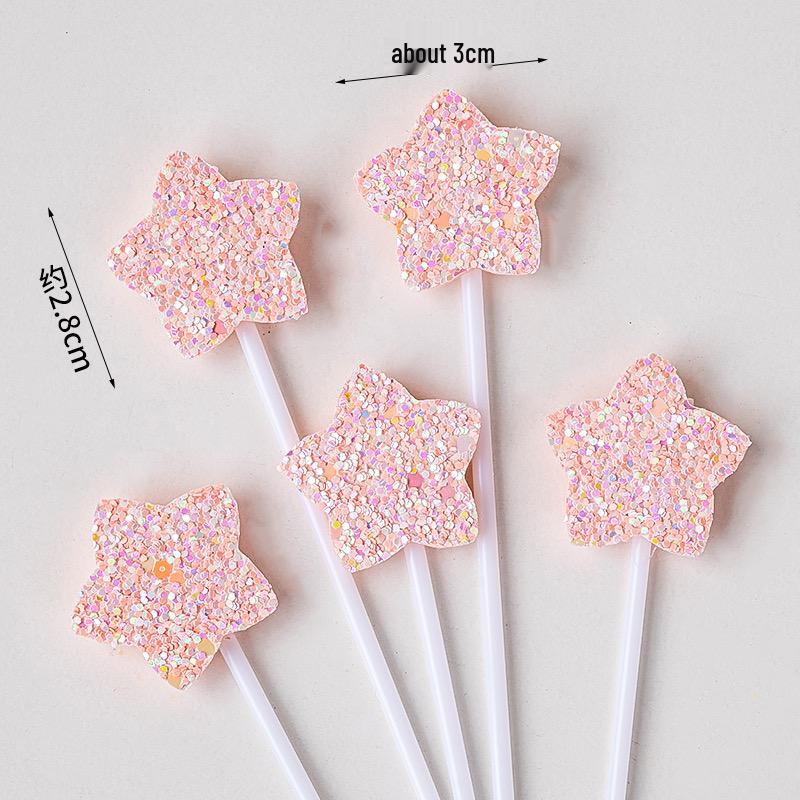 3D Cloud Cake Decorations: Dessert Flags & Fluffy Ball Inserts