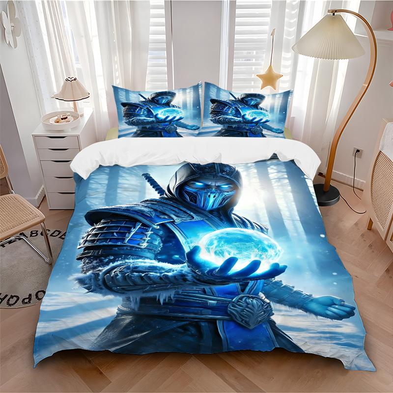 3pcs Mortal Kombat Cover Set,Soft Comfortable Duvet Cover,Guest Room (1*Duvet Cover + 2*Pillowcases, Without Core) yy251024195