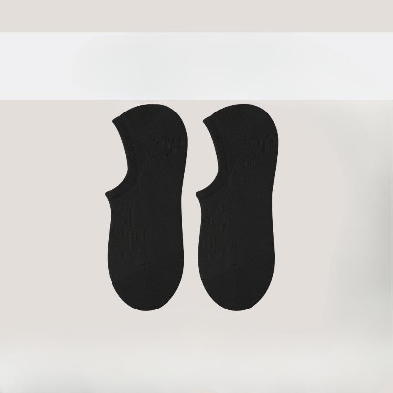 

Носки-следки, Женские носки из чистого хлопка, Женские тонкие, ультра-низкие, противоскользящие и не спадающие, и Летние женские короткие носки из 100% хлопка 1 pair чёрный