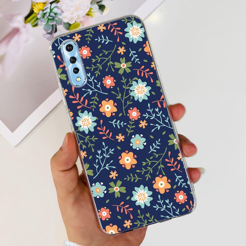 For Vivo 1907 Vivo Y7s Y17s Case Back Cover Cartoon Cool Style Animals Girly Flower Fashion Soft TPU Silicone Bumper VivoY17s