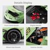 Scale 1:18 SVJ63 V12 Sport Car Model Toy Metal Diecast Music Light Shock Absorption Models Wheel Steering Supercar Gifts for Boy