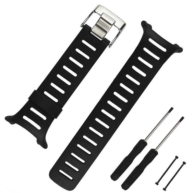 Silicone Strap For SUUNTO T Series Watch Band T1 T1C T3 T3C T3D T4C T4D Men's Sports Waterproof Rubber Bracelet