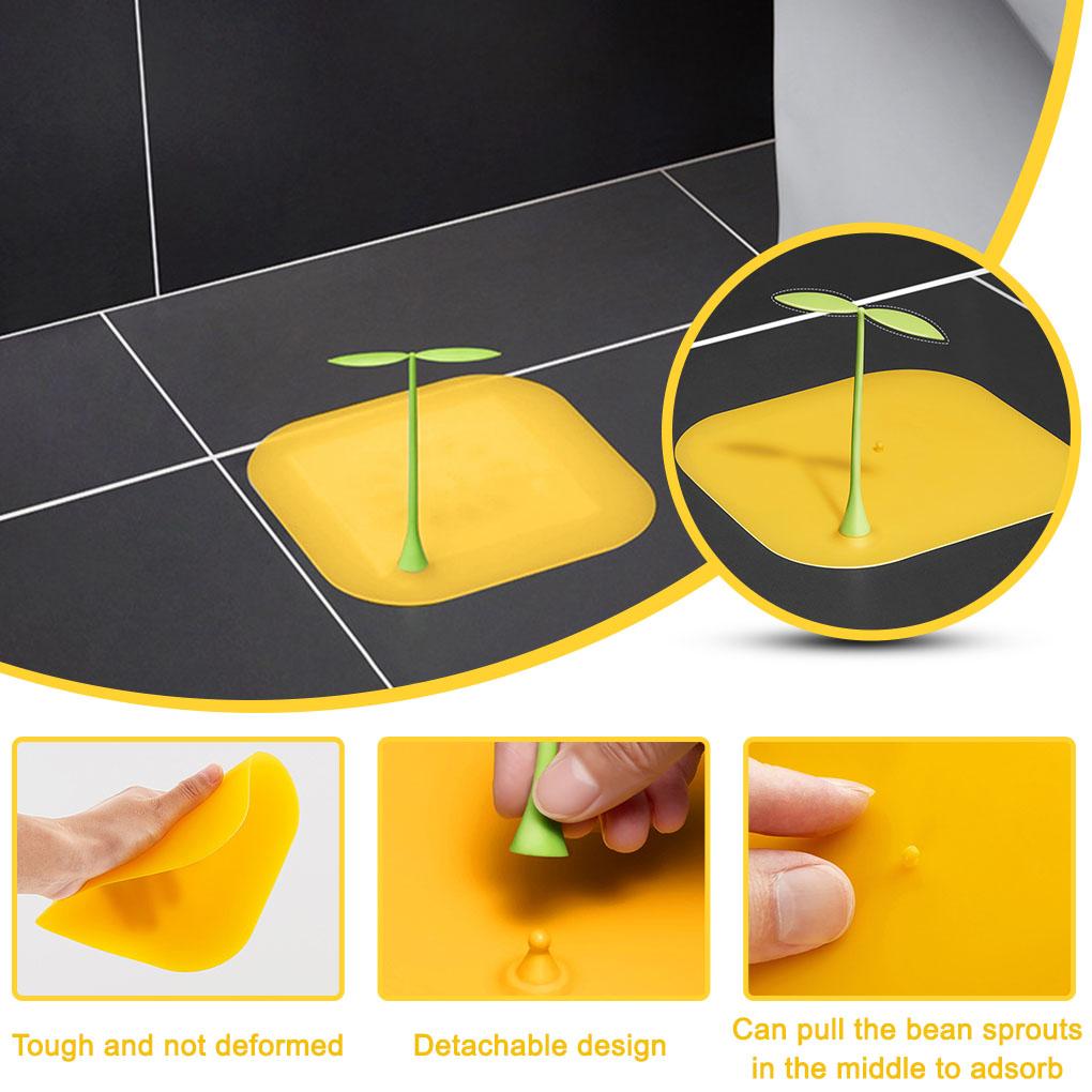 Drain Cover Bathroom Kitchen Shower Hair Catcher Silicone Washable Cover Bathroom Kitchen Tub Sewer Residue Stopper