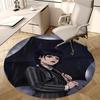 Wednesday Addams Chair Mat Round Rug-Office Carpet, Machine Washable, Non-slip, Suitable for Living Rooms, Bedrooms