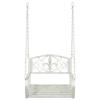 Swing Bench Steel 71.5 x 59 x 55 cm Antique White