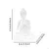 Buddha Figurine for Desk Display Collectible Sculpture Home Decor