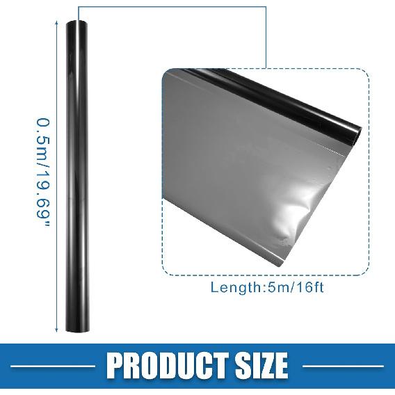Automotive Window Tint Film Heat Block Scratch Resistant 15% VLT 0.5x5m Car Ceramic Tint PET Black