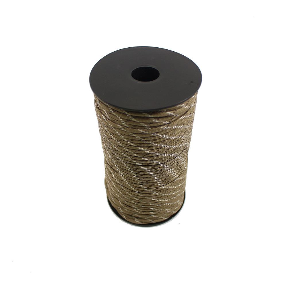 9-Core 100m Polyester Paracord for Outdoor Camping, Binding, or Bracelet Weaving.