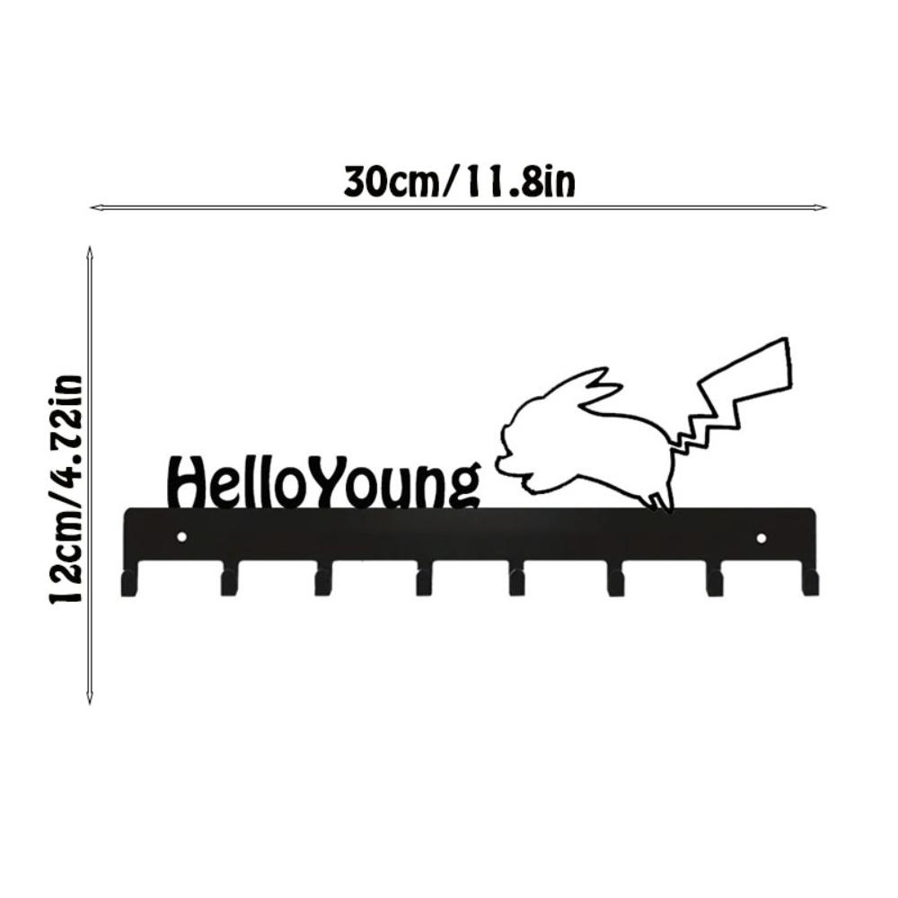 

1 вешалка Elf, настенная вешалка для ключей, держатель для полотенец, полка для хранения, полка для хранения вещей One Piece Wall Mounted Elf чёрный