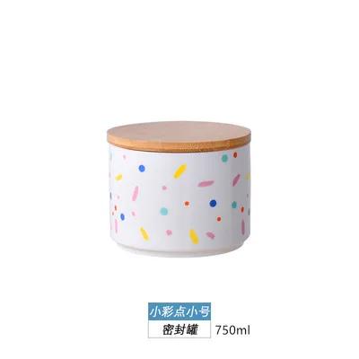 Scandinavian ceramic jars sealed jars for food storage seasoning boxes grain storage containers dried fruit coffee candy jars