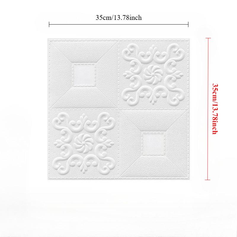 35x38.5CM DIY Self-adhesive 3D Wall Stickers For Bedroom Waterproof Home Decor Background Foam Brick Wallpaper