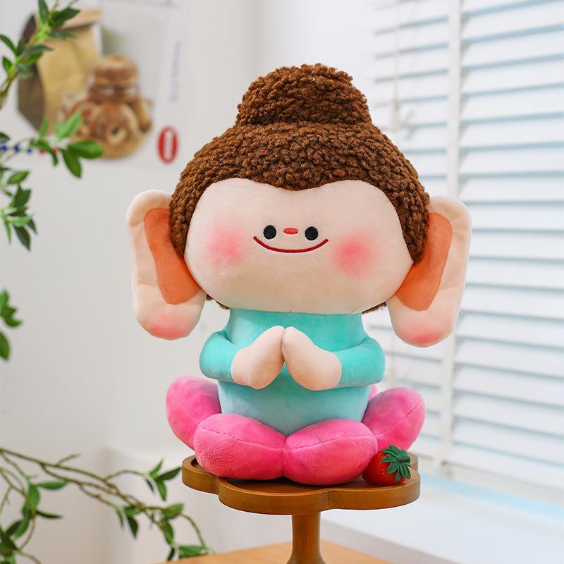 New Lotus Buddha Yungang Grottoes Doll Bag Heshi Good Buddha Backpack Cute Plush Doll Girl Birthday