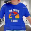 Summer Six Seven 67 Cool Print Children's Tshirt Short Sleeve  Cartoon Fashion Boys Tees Shirt Casual Harajuku Kid Clothes
