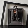 Yousheng Halloween Praying Hands Candle Holder 3D Wall Sconce Art Sculpture Resin Candlestick Home Table Centerpiece Decoration