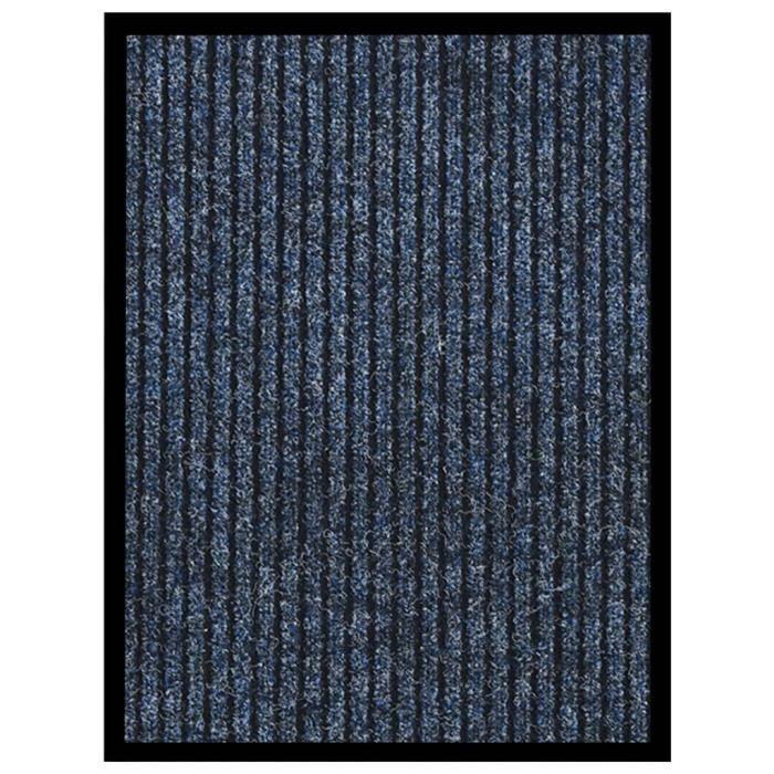 VidaXL Paillasson rayé Bleu 40x60 cm