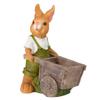 Cartoon Rabbit Flowers Pots Rabbit Resin Figurines Small Animal Decorative Plant Pot Container for