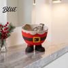 PLA Christmas Ornament 3D Printed Santa Claus Storage Bowl Creative Candy Bowl for Holiday Kitchen Accessory Parties Decorative Snacks Cookies