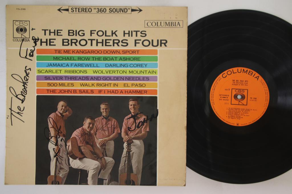LP Record BROTHERS FOUR - Big Folk Hits YS296 COLUMBIA 1963 Japan Folk Used