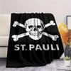 1 Stück Personalisierte St. Pauli Muster Flanelldecke Geeignet für alle Jahreszeiten für Heimdekoration Wärme und Komfort Geschenke Feiertagsgeschenk