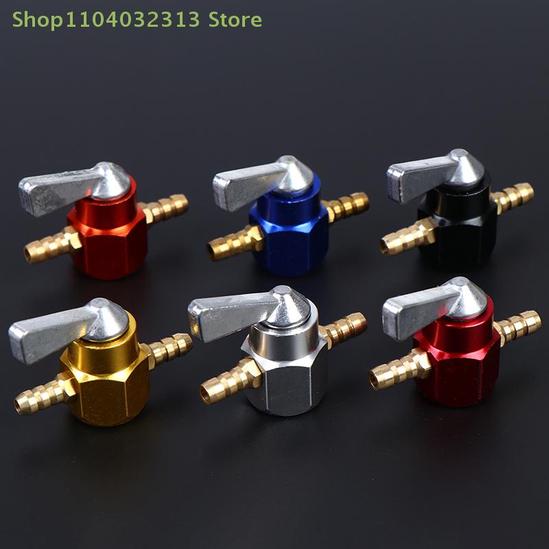 Universal 6mm Motorcycle Inline Fuel Valve Petcock On-Off Switch Motocross Carburetor Accessories for Scooter
