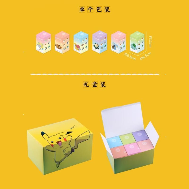 Cartoon Anime Pokemon Blind Box Pikachu Snorlax Action Figure Doll Cute Desktop Ornament Collectible Model Decoration
