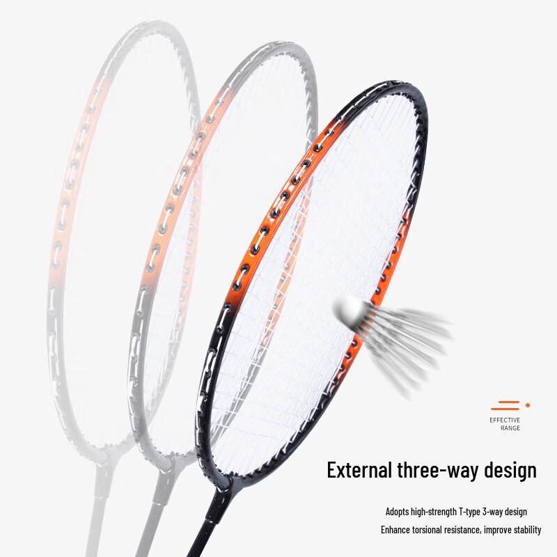Ayoubu Durable Badminton Racket Set (2-Pack)