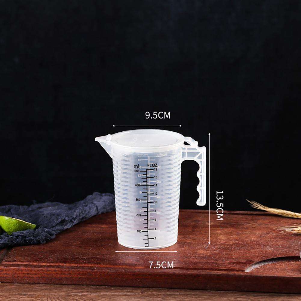 

Plastic Measuring Cup 500/1000/2000/5000Ml Thickening Food Grade Graduated Cup Transparent Kitchen Experimental Measuring Cup