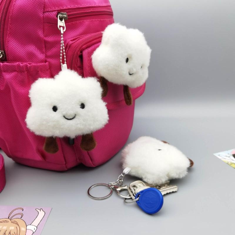Cloud Pendant Keyring Practical Phone Strap Chain Keychain Jewelry Ornaments Keyring Accessory for Bags Backpacks Phone